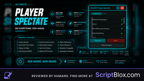 UNIVERSAL and KEYLESS Players Spectate Script