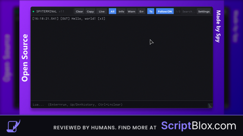 SPY-TERMINAL - KEYLESS/OPEN SOURCE