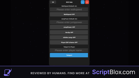 ESP Infjump Noclip Jumppower Walkspeed TP script