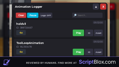 Universal Animation Logger