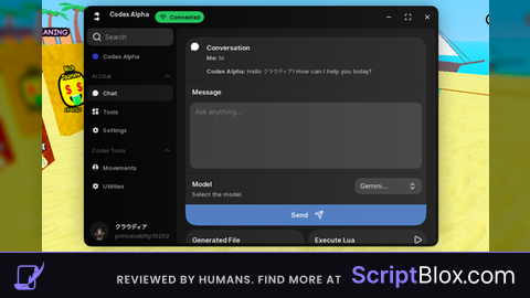 AI chat script with windui - Codex Alpha by Bytecodex