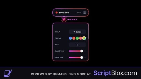 Universal | NOVAX Invisible [FE] Mobile + PC UI | No Key