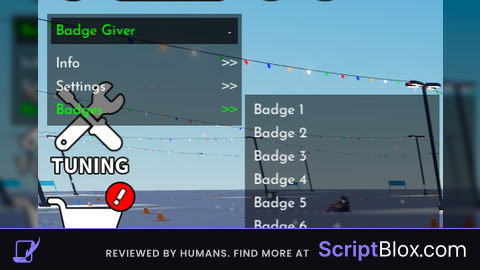 Badge giver