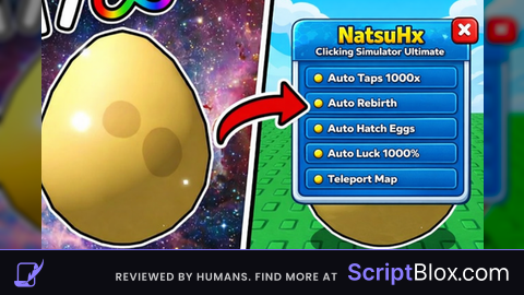 BEST SCRIPT AUTO TAP 1000X AUTO REBIRTH CLICKING SIMULATOR