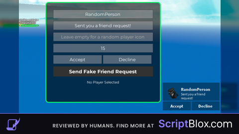 Fake Friend Request Maker Gui