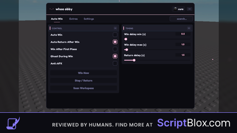 Auto win Fly Ghost Auto return anti afk speed OPEN SOURCE