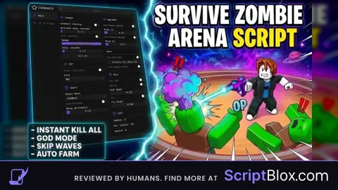 survive zomble arena script undetected and autofarm
