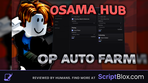 BEST Osama Hub OP Auto Farm Auto Place Auto Sell And MORE