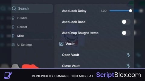 Auto lock base Auto drop bought items close