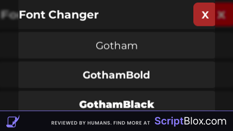 UNIVERSAL Font Changer