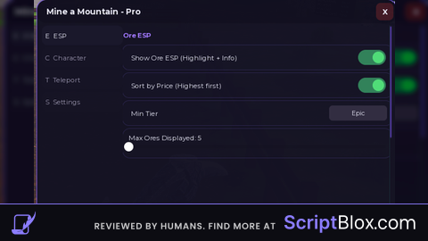 ESP full configurable + NoClip + fly