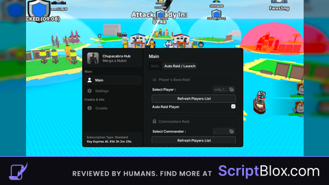 Chupacabra Hub Auto Merge Auto Launch No Launch Animation OP