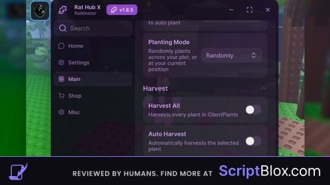 Rat Hub X Auto Farm Auto Harvest