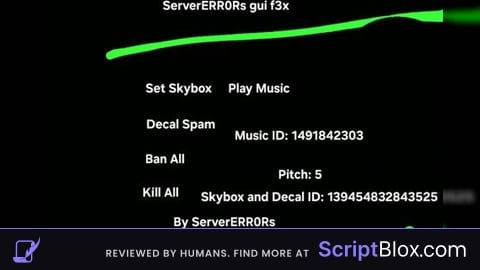 ServerERR0Rs gui f3x