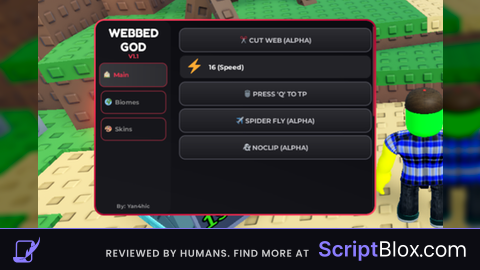 HUB SCRIPT Webbed 2 Player Obby
