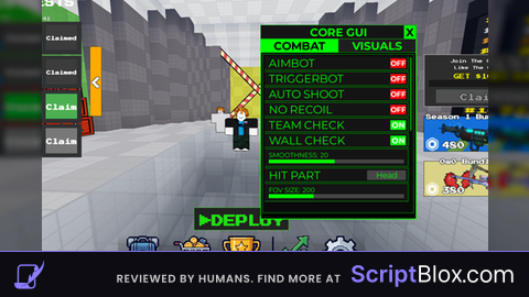 NEW CORE GUI  AIMBOT ESP TRIGGERBOT NO LAG