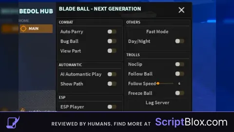 BEDOL HUB Auto Parry Al Play ESP and More