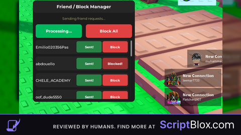 friend or block people