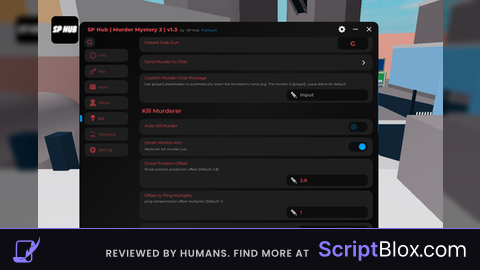 SP Hub  v1.3 (Smart Aim, Auto Throw Knife)