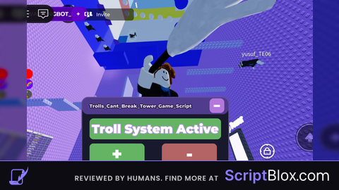 Op Trolls cant break tower Slap spam all script (OpenSource)