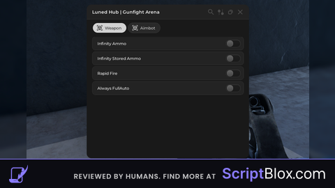 Luned Hub | Infinity Ammo, Rapid Fire, Aimbot etc.
