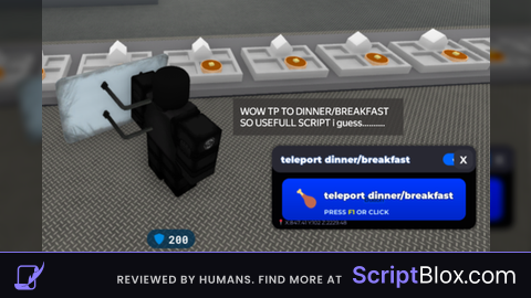 teleport to Dinner BreakFast keyless fixed and useless scrip