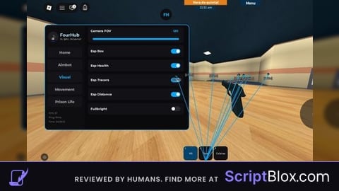FourHub AIMBOT ESP TELEPORT  AUTO SHOT FOV