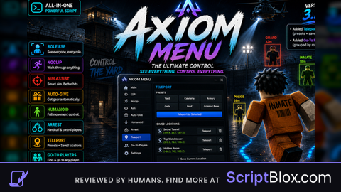Axiom menu - [ keyless , safe, no obfuscation ]