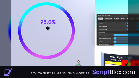 Script madeby gold draws a perfect circle REGARDLESS of game