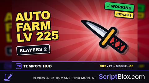Tempo's Hub | Auto Farm, Auto Quest, Lv 225, Schematics