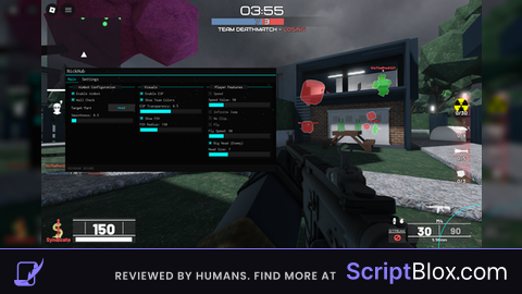 Nickhub Esp Aimbot Big Head Fly no Clip and etc