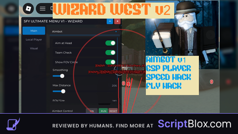 WIZARDWEST V2 AIMBOT ESP H4CK SPEED H4CK FLY H4CK BETA