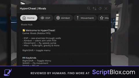 HyperCheat ESP AIMBOT AND MORE V1