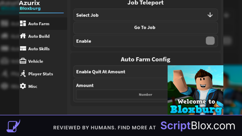 FREE AZURIX AUTOBUILD AUTOFARM AUTOMOOD SCRIPT