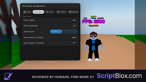 [OPEN SOURCE] SPOOFER FPS, RAM, PIXELS, GQ