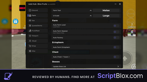 REDZ HUB SCRIPT AUTO FARM LEVEL AND MORE
