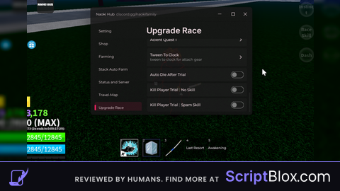 Script   Upgrade Race V4