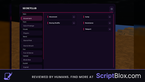 SecretClub gui