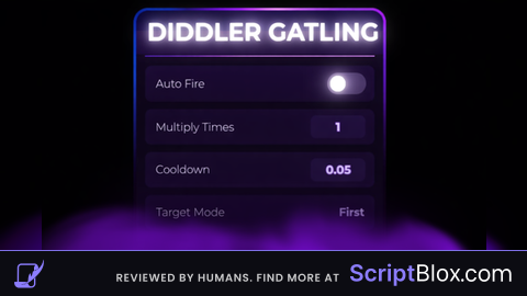 Gatling gun Auto fire and shoot enemies I DIDDLER