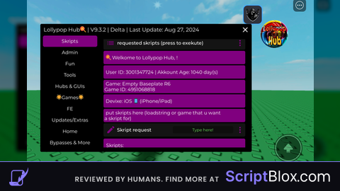 LOLLYPOP HUB OFFIXIAL SKRIPT