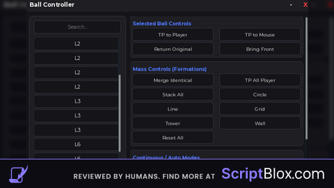 Ball controller updated