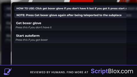 AUTOFARM OP AND GET BOXER GLOVE