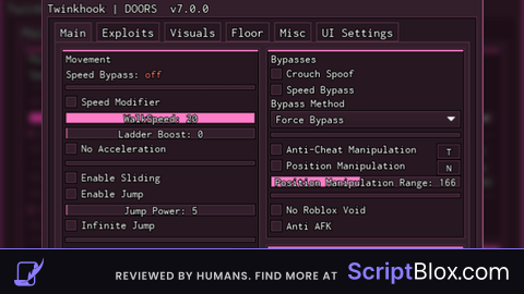 Twinkhook | Best, Walkspeed Bypass, God Mode, Many Features