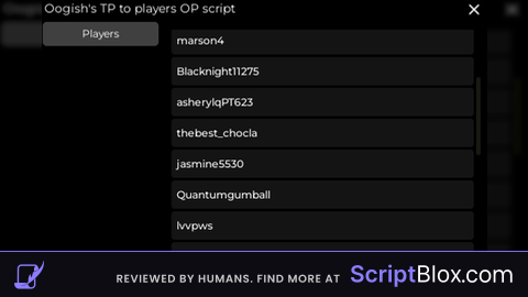 Oogishes tp script