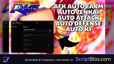 AFK Auto Farm Auto Zenkai Auto Attack Auto Defense Auto Ki