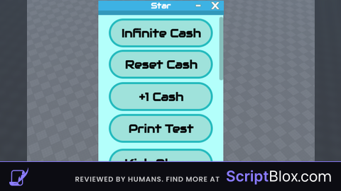Star Script OP keyless Infinite cash Reset cash and more