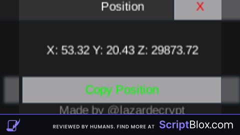 Position Display GUI