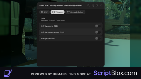 Luned Hub | Infinity Ammo, Grenade Editor, ESP etc.
