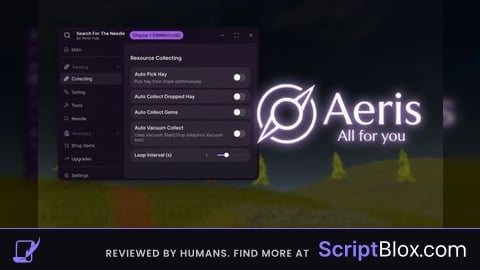 Aeris Hub | Auto Farm, Instant Sell, Fast Upgrades & Tool