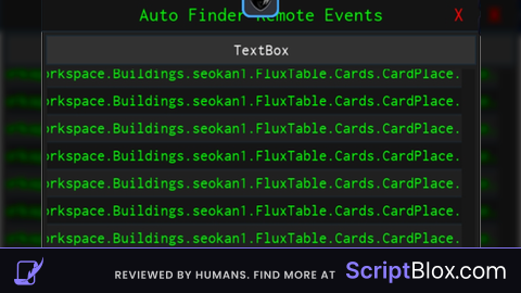 Auto Finder Remotes Event all game roblox